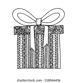 gift box and bow icon image 
