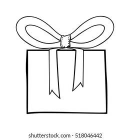 gift box and bow icon image 