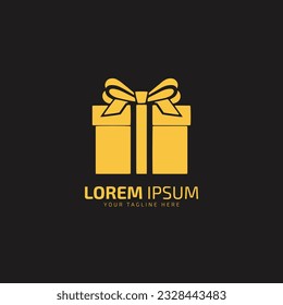 Gift box with bow icon vector, filled flat sign, solid pictogram isolated on white. Symbol, logo illustration.on white background.