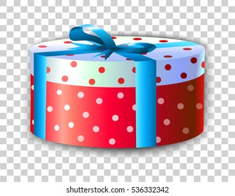 Gift box with bow. vector