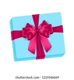 Gift Box with Bow Vector Illustration EPS10
