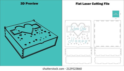 Gift box
Gift boxes have the potential to make gift-giving magical. This model can be used as a sweet box too.
available for all 3mm material thicknesses