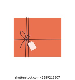 Gift box. Boxing Day. Vector illustration in flat style