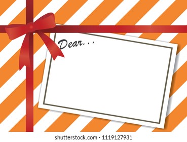 Gift box and card with text space for Happy Birthday card background vector.