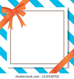 Gift box and card with text space for Happy Birthday card background vector.