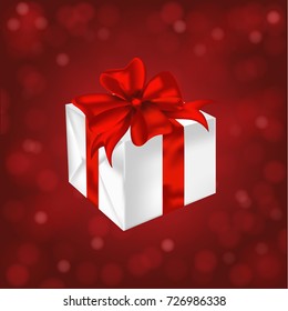 Gift Box And celebrate the happy Christmas day.illustration.Vector