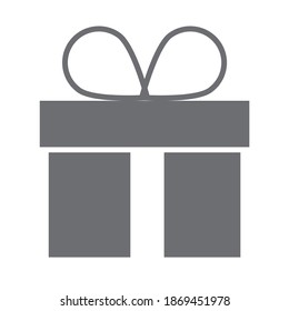 gift box celebration party silhouette style icon icon vector illustration