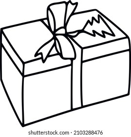 Gift box. Christmas decorations. Greeting cards and merchandise. Merry Christmas
