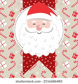 gift box with christmas santa claus