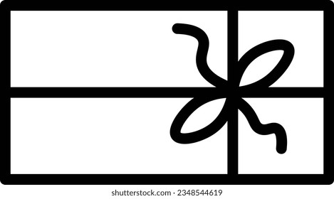 Gift Box Christmas4 Outline Icon
