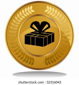 gift box coin