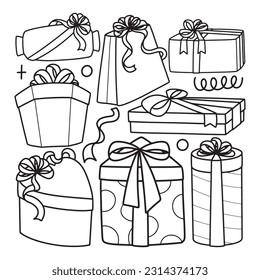 gift box collection vector illustration