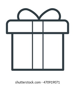 Gift Box Colored Vector Icon 