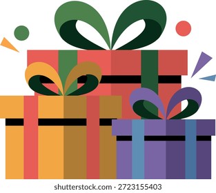Gift box colourful Vector Art, Icons, and Graphics for designers