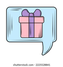 gift box commerce icon isolated