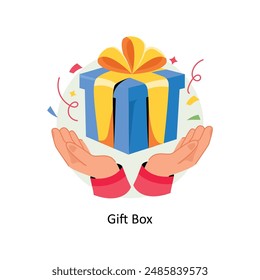 Gift Box concepts style illustration.EPS 10 File