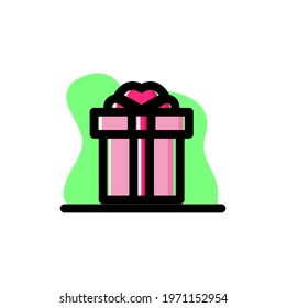 Gift Box Conceptual Vector Illustration Design Icon eps10