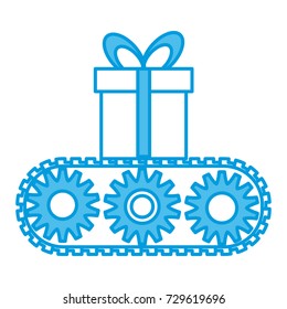 Gift Box in conveyor