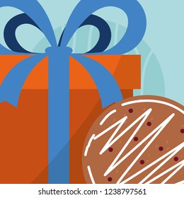 gift box and cookie design