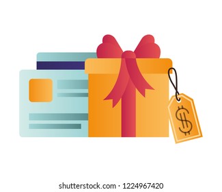 gift box with credit card