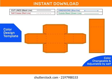 Gift box, Custom cardboard drawer gift box dieline template and 3d box design