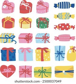 Caja de regalo de decoración Illust colección