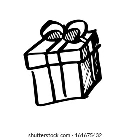 Gift box. Design element for presentation