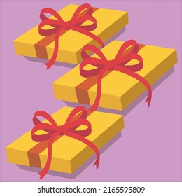 Gift box design illustration vector