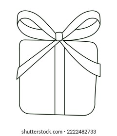 diseño de caja de regalo sobre blanco
