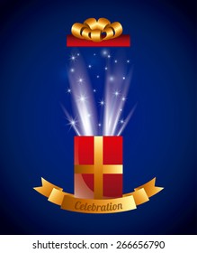 gift box design, vector illustration eps10 graphic 