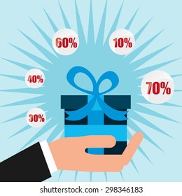 gift box design, vector illustration eps10 graphic 
