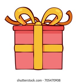 Gift box design. Vector illustration