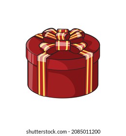 Gift box drawing style isolated vector. Drawn object for your work.