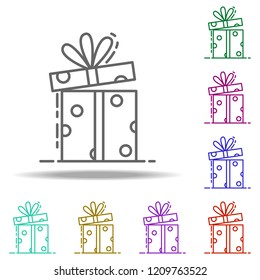 gift box dusk icon. Elements of Birthday in multi color style icons. Simple icon for websites, web design, mobile app, info graphics