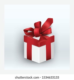 Gift box elements for promotion banner artwork greeting cards xmas symbol party winter holidays and Christmas holidays Isolated background