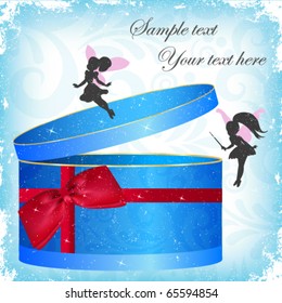 Gift box with fairies