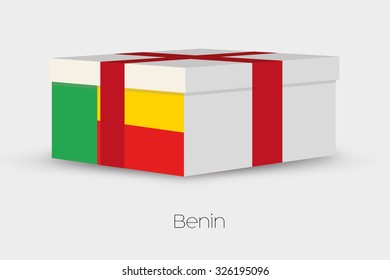 A Gift Box with the flag of Benin