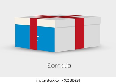A Gift Box with the flag of Somalia