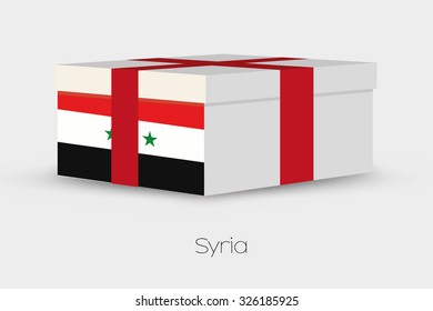 A Gift Box with the flag of Syria