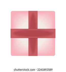 gift box flat icon isolated