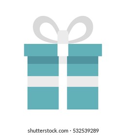 Gift box flat. Isolated cardboard boxes. Gift vector illustration