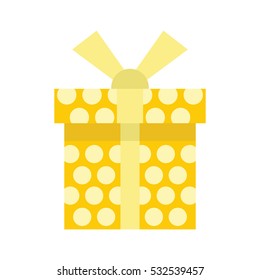 Gift box flat. Isolated cardboard boxes. Gift vector illustration