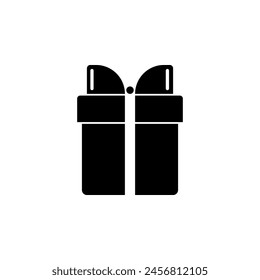 Gift Box flat vector icon. Simple solid symbol isolated on white background. Gift Box sign design template for web and mobile UI element
