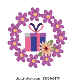 gift box flowers
