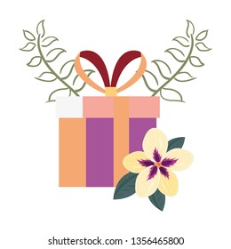 gift box flowers