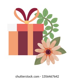 gift box flowers