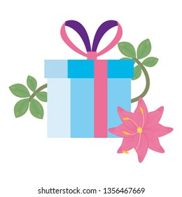 gift box flowers