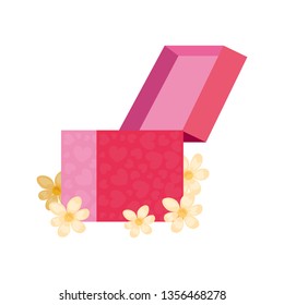 gift box flowers