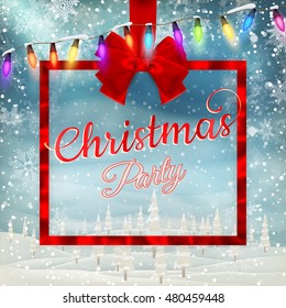Gift box frame. EPS 10 vector file included
