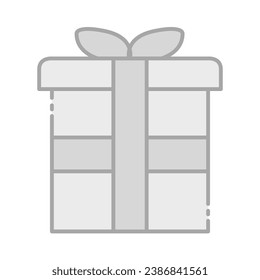 Ilustración de vectores de iconos de escala de grises aislados en fondo transparente. Uso para Navidad, Decoración, Tarjeta de felicitación Etc.